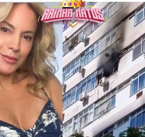 Apartamento de Maíra Charken pega fogo no Rio