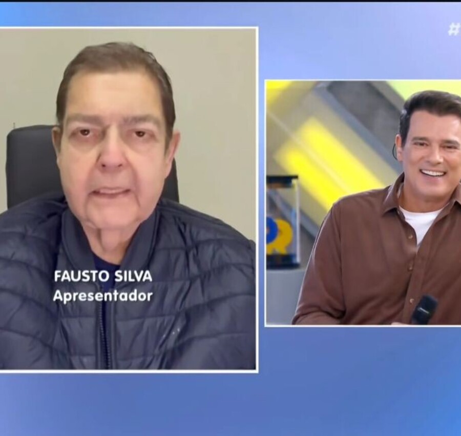 Faustão surpreende e surge em programa de Celso Portiolli no SBT