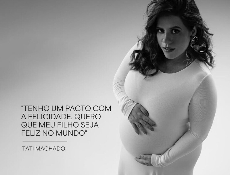 Quando Tati Machado anunciou a gravidez?