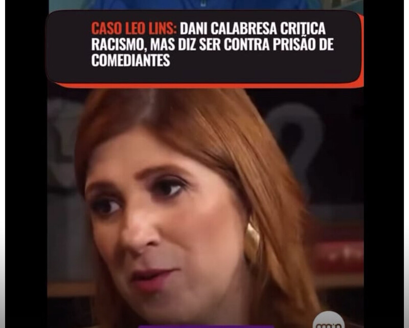 Humorista da rede Globo rebate fala de Dani Calabresa sobre prisão de humorista Léo Lins