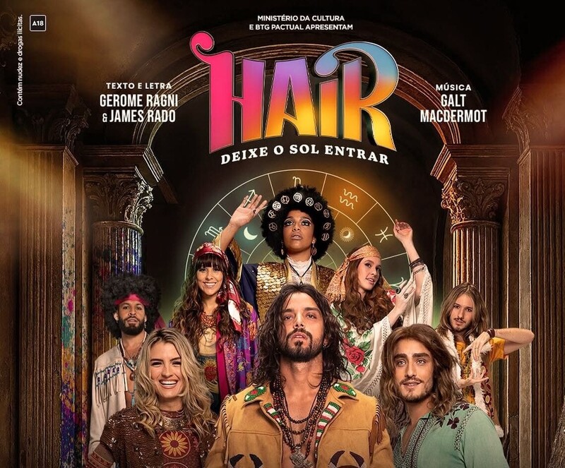 "Hair", espetáculo musical em cartaz, faz curta temporada