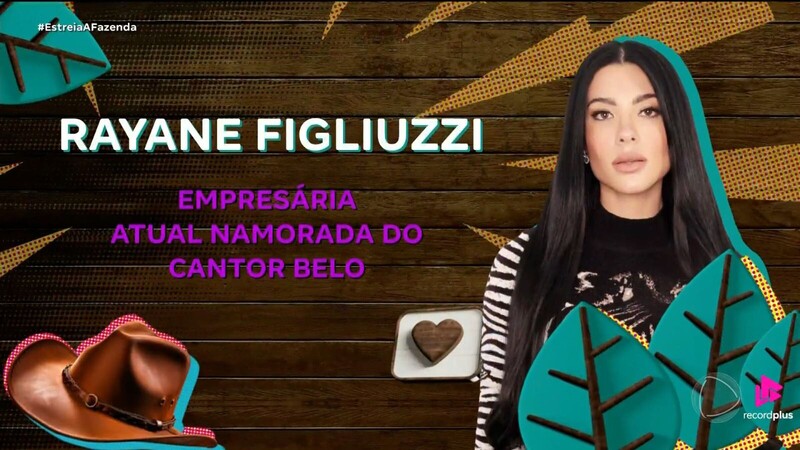 Rayane Figliuzzi, namorada de Belo, está em A Fazenda 17