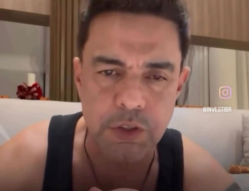 Zezé Di Camargo pede cancelamento de especial de Natal no SBT após visita de Lula à emissora